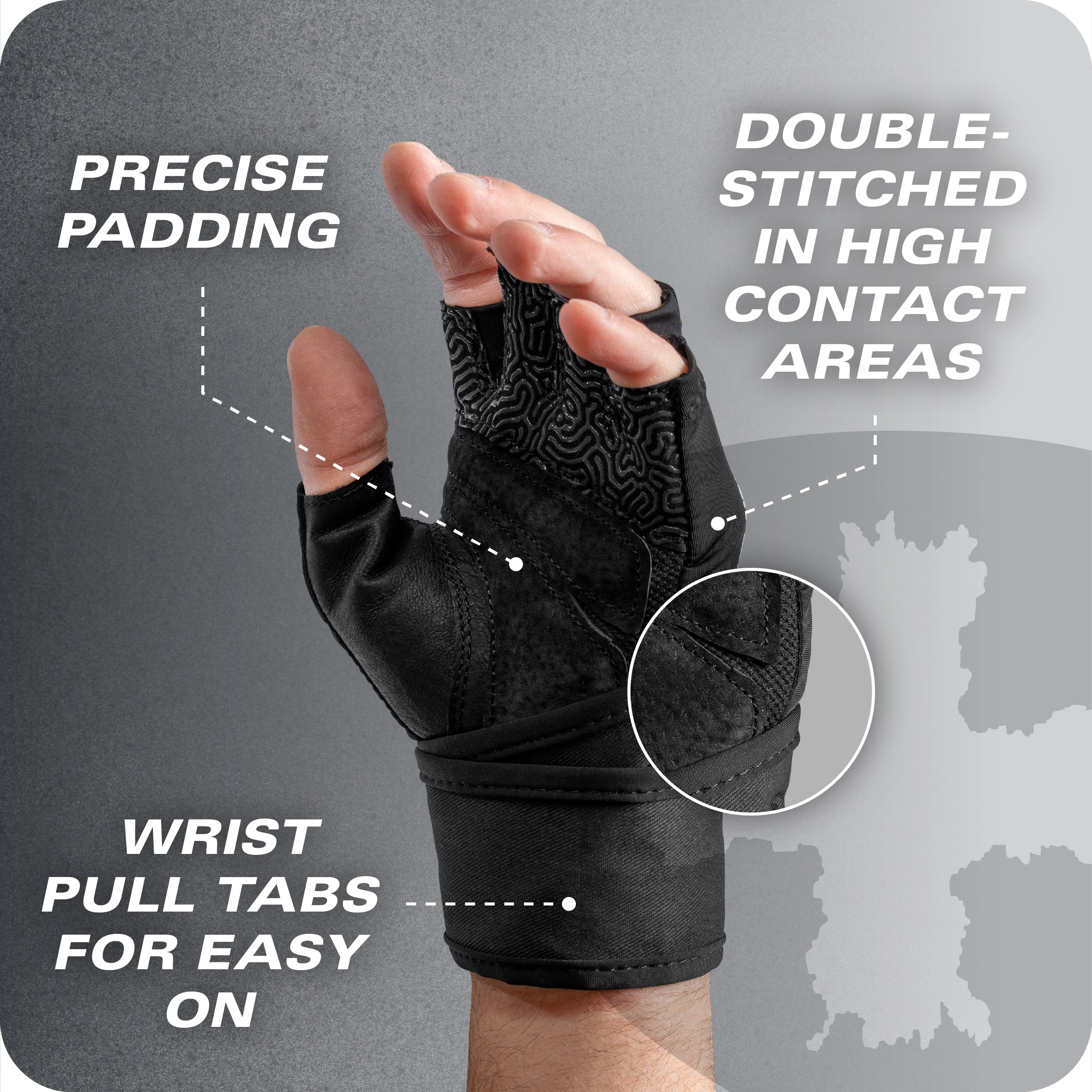 Harbinger Pro Gloves 3.0 - High Performance Training Gloves With Enhanced Grip, Breathable 4-Way Stretch, Leather Reinforcements, Adjustable Wrist Closure, Weightlifting, Gym, Black, XX-Large, Gloves - Canada